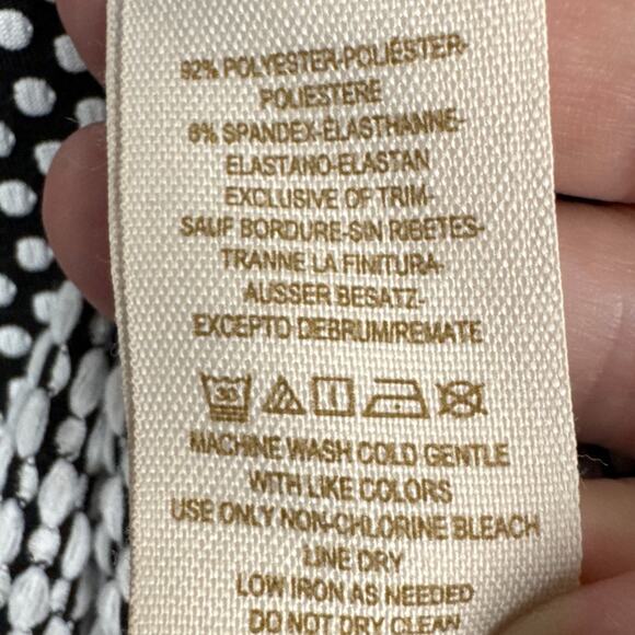 Free People Intimately FP Black and White Micro Polka Dot Dress BodyCon Size L - Picture 10 of 10